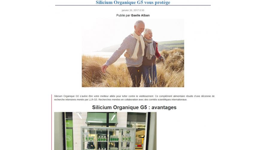 Dynamic Seniors Media Coverage Organic Silicon G5